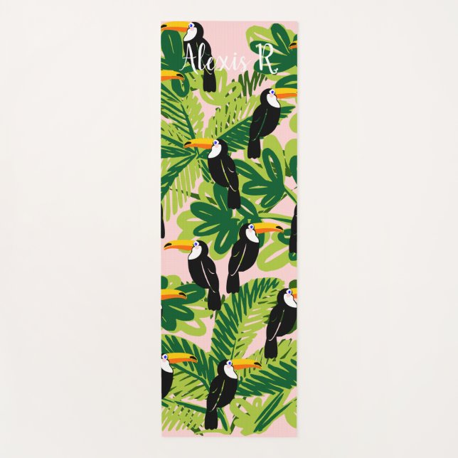 Personalisierter Toucan Yoga Mat Yogamatte (Vorderseite)