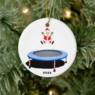 personalisierter Trampolinturner Keramikornament