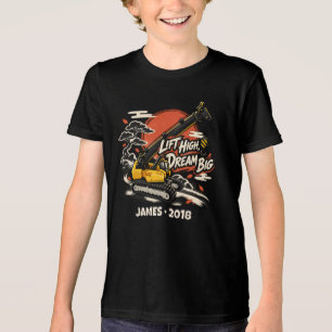 Personalisierter Traum groß zu sein Tri-Blend Shirt