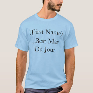 Personalisierter Trauzeuge Du Jour Brautjungfer Ho T-Shirt