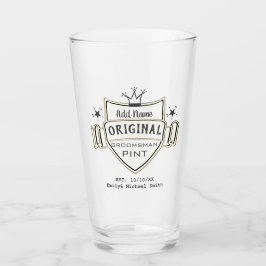Personalisierter Trauzeuge Geschenke PINT GLASS Vi Glas