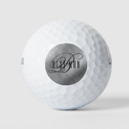 Personalisierter Trauzeuge Gestrickt Silber Golfball