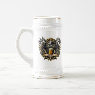 Personalisierter Trauzeuge mittelalterlicher Bierk Bierglas