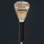 Personalisierter Trauzeuge Whiskey Barrel Golf Headcover<br><div class="desc">Vielen Dank an Ihre Trauzeuge mit diesem rustikalen Whiskey-Fass-Design mit kühnen Western Typografie. Personalisieren Sie dieses Design mit Ihrem Trauzeuge und Ihrem Hochzeitstag. Macht ein großartiges Geschenk.</div>
