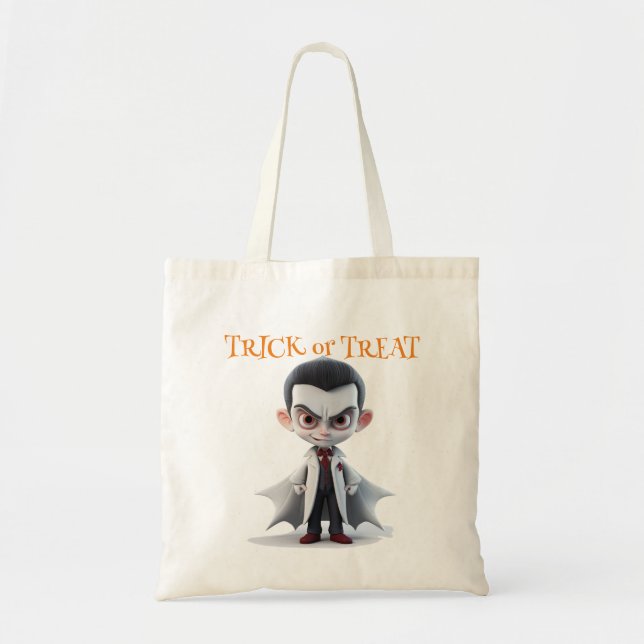 PERSONALISIERTER TRICK ODER BEHANDLUNG DRACULA HAL TRAGETASCHE (Vorne)