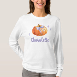 Personalisierter Trick oder Treat Halloween Pumpki T-Shirt