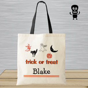Personalisierter Trick-or-Treat-Kinder-Halloween-T Tragetasche