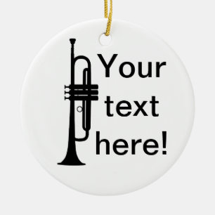 Personalisierter Trumpet Keramikornament