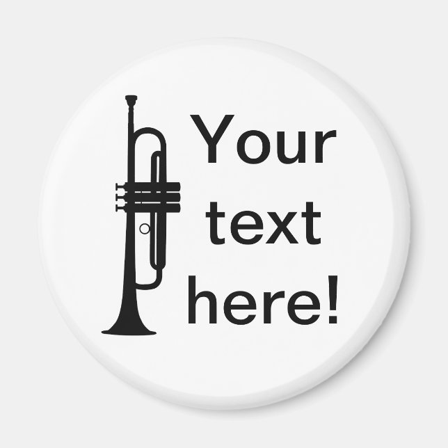 Personalisierter Trumpet Magnet (Vorne)