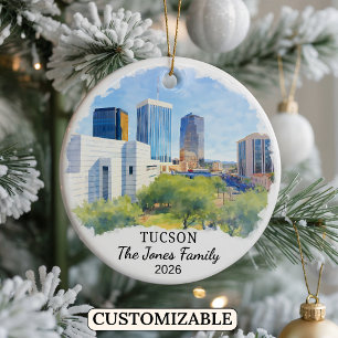Personalisierter Tucson-Schmuck, Maßgeschneiderter Keramik Ornament