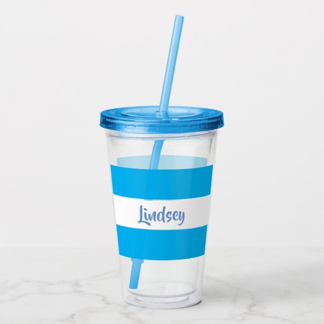 PERSONALISIERTER TUMBLER ACRYLTRINKBECHER (Rückseite)