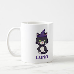 Personalisierter Tuxedo-Katze-Halloween-Becher Kaffeetasse
