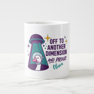 Personalisierter UFO-Gans-Becher, Lustiges Weltrau Jumbo-Tasse