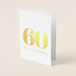 Personalisierter und anspruchsvoller Geburtstag Folienkarte