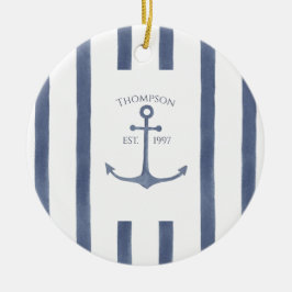 Personalisierter Untersetzer der Nautischen Marine Keramik Ornament