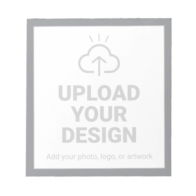 Personalisierter Upload Ihres Designs Notizblock (Vorderseite)