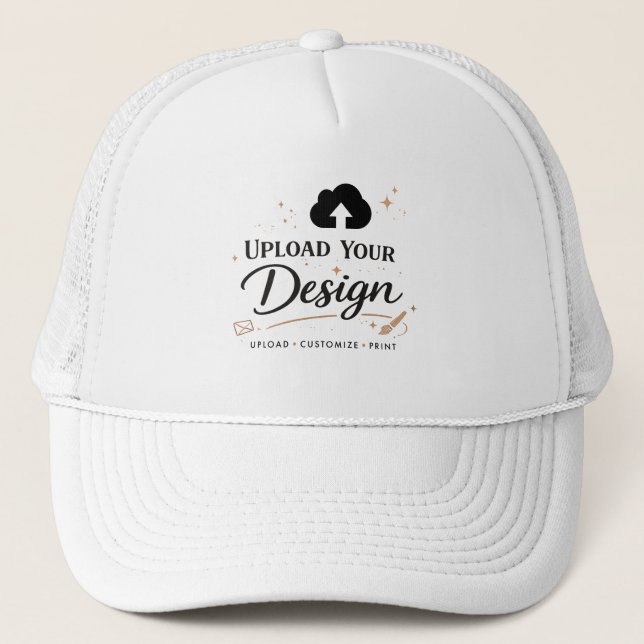 Personalisierter Upload Ihres Designs  Truckerkappe (Vorderseite)