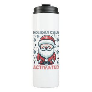 Personalisierter Urlaub Calm Santa Thermosbecher