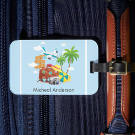 Personalisierter Urlaub Kunst, Dichtung und Musik Gepäckanhänger