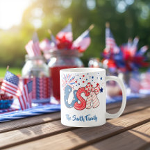 Personalisierter USA-patriotischer Becher