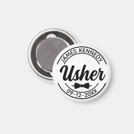 Personalisierter Usher mit Individuelle Name- und  Magnet