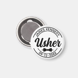Personalisierter Usher mit Individuelle Name- und  Magnet