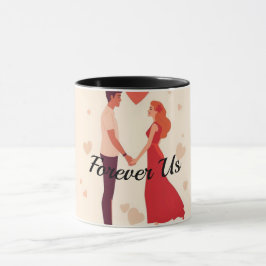 Personalisierter Valentins-Tasse für Paare | Für i Tasse