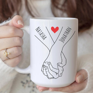 Personalisierter Valentinsbecher-Geschenk für Ihn Kaffeetasse