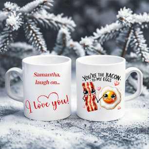 Personalisierter Valentinsbecher Lustiger Essen-Li Kaffeetasse