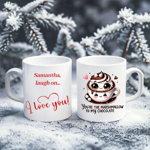 Personalisierter Valentinsbecher Lustiges Lebensmi Kaffeetasse