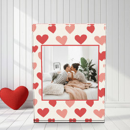 Personalisierter Valentinsfoto-Herz-Acrylblock Fotoblock
