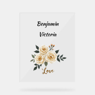 Personalisierter Valentinstag Acrylschild
