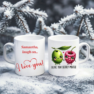 Personalisierter Valentinstag-Becher Süße Lebensmi Kaffeetasse