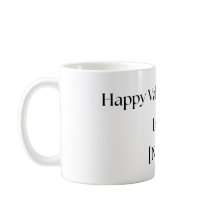 Personalisierter Valentinstag-Becher von Freundin 