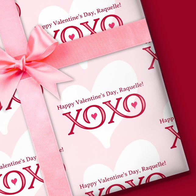 Personalisierter Valentinstag Geschenkpapier (Von Creator hochgeladen)