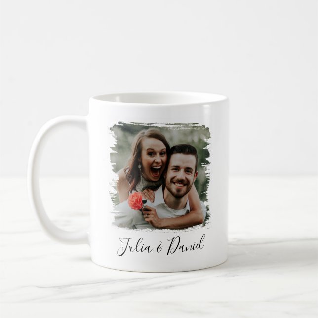 Personalisierter Valentinstag im Foto Kaffeetasse (Links)