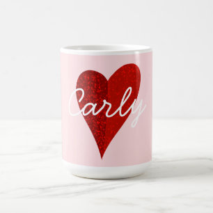 Personalisierter Valentinstag-Kaffeebecher mit Her Kaffeetasse