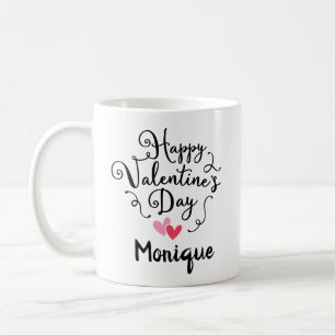 Personalisierter Valentinstag Kaffeetasse