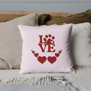 Personalisierter Valentinstag mit rotem Herz für H Kissen