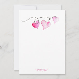 Personalisierter Valentinstag Mitteilungskarte