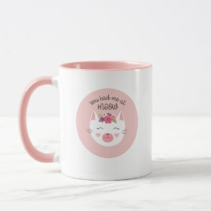 Personalisierter Valentinstag Niedlich KatzenTasse Tasse