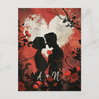 Personalisierter Valentinstag Postkarte