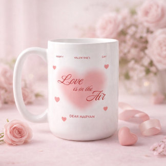 Personalisierter Valentinstag Romantischer Paarbec Kaffeetasse