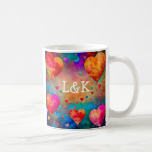 Personalisierter Valentinstag Romantischer Sake Kaffeetasse