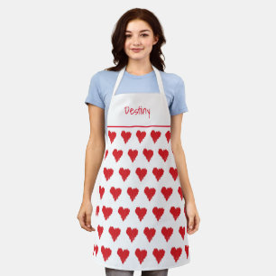 Personalisierter Valentinstag Schürze