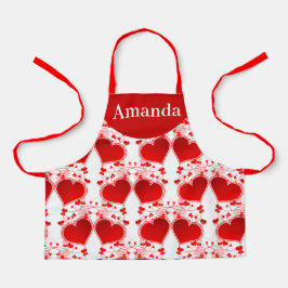 Personalisierter Valentinstag Schürze