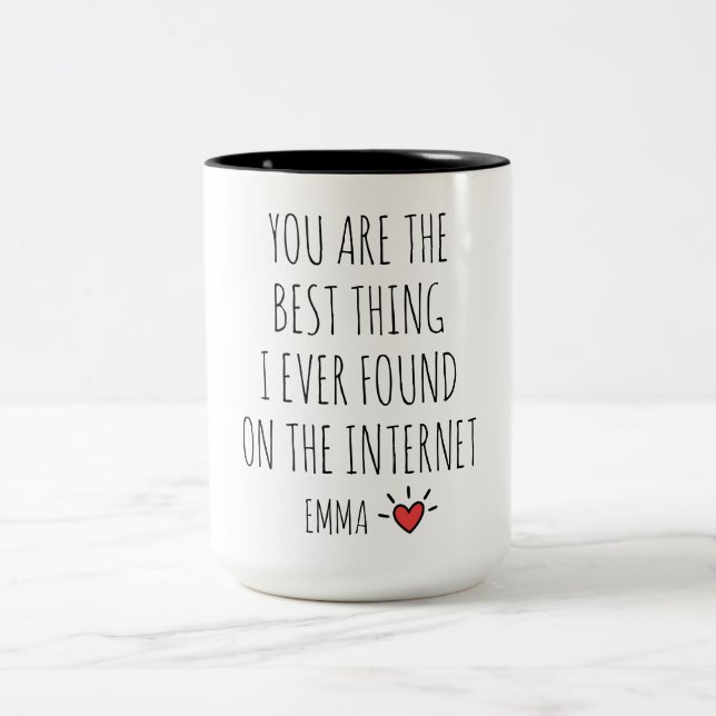 Personalisierter Valentinstag Tasse Lustiges Gesch (Mittel)