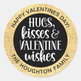 Personalisierter Valentinsticker Runder Aufkleber