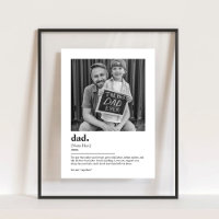 Personalisierter Vater - Definition drucken mit Fo