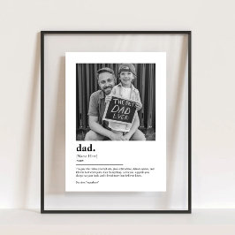 Personalisierter Vater - Definition drucken mit Fo Acrylschild